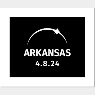 4.8.2024 Solar Eclipse Arkansas Posters and Art